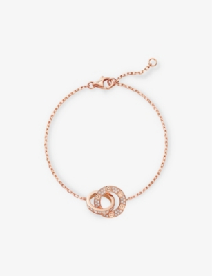 CARTIER: LOVE 18ct rose-gold and 0.30ct diamond bracelet&nbsp;