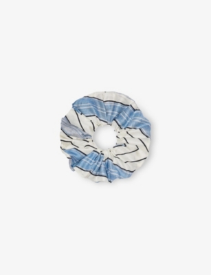 Sandro Striped Silk Scrunchie - Exclusive