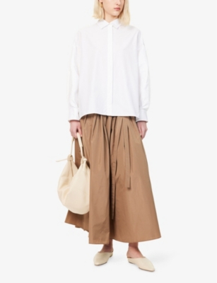 S MAX MARA: Marika Cotton-Poplin Shirt