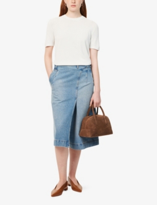S MAX MARA: Betel Short-Sleeve Stretch-Woven Jumper