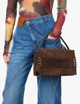 JW ANDERSON: The Loafer Suede Shoulder Bag