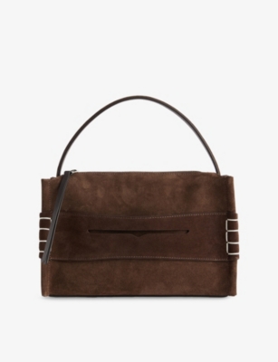 JW ANDERSON: The Loafer Suede Shoulder Bag
