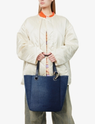 JW ANDERSON: The Corner Denim Tote Bag
