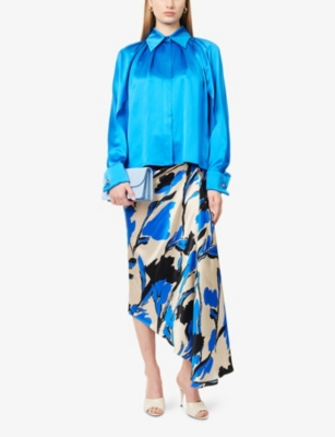 MAX MARA ELEGANTE: Salice Long-Sleeve Silk Shirt
