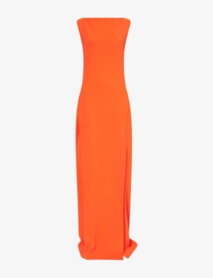 MAX MARA ELEGANTE: Creso Backless Stretch-Crepe Maxi Dress