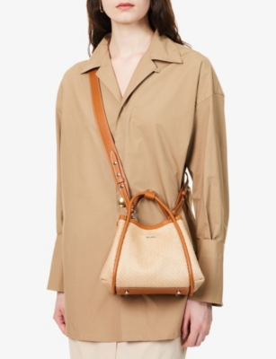 MAX MARA: Summer Marine XS Woven Tote Bag