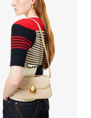 Neous Womens Phoenix 1.0 Leather Crossbody Bag Cream In Cream