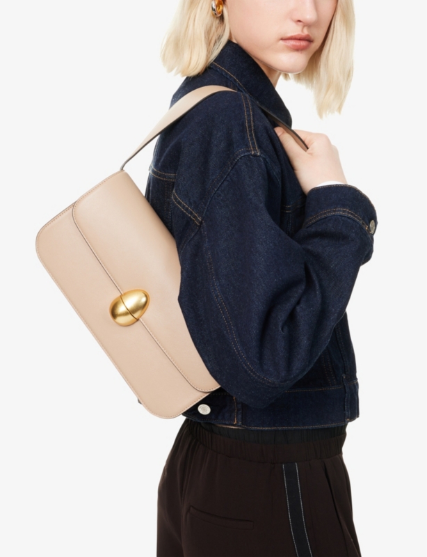 Phoenix Baguette Leather Shoulder Bag