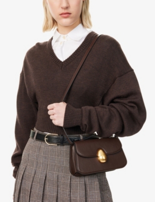 Neous Womens Phoenix 1.0 Leather Cross-body Bag Dark Chocolate In Dark Chocolate