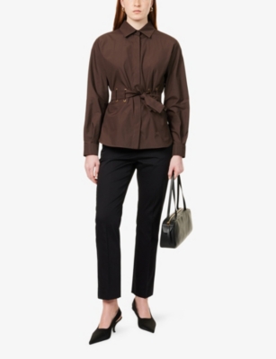 Juglas Belted Cotton-Poplin Shirt