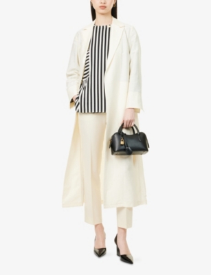 MAX MARA: Meandro Belted Woven Coat
