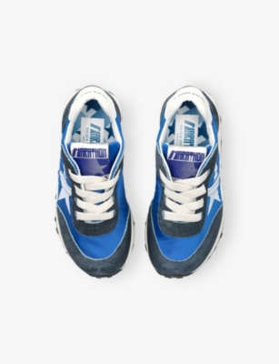 GOLDEN GOOSE: Kids' Marathon Suede and Nylon Low-Top Trainers