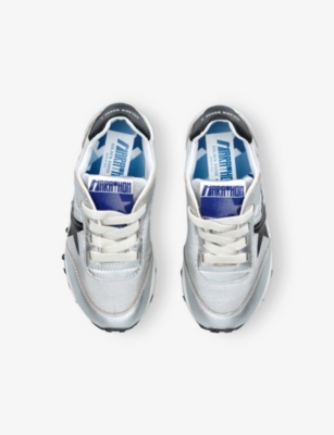 GOLDEN GOOSE: Kids' Running Marathon Leather Low-Top Trainers