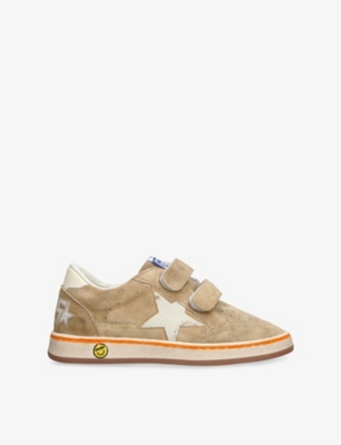 GOLDEN GOOSE: Kids' Ballstar Suede Low-Top Trainers