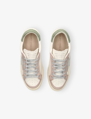 GOLDEN GOOSE: Kids' May Leather Low-Top Trainers