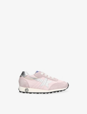 GOLDEN GOOSE: Kids' Marathon Suede and Nylon Low-Top Trainers