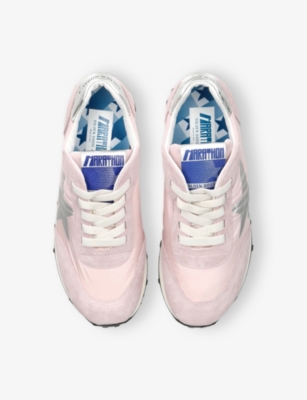 GOLDEN GOOSE: Kids' Marathon Suede and Nylon Low-Top Trainers