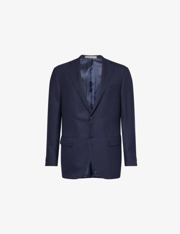 Notched-Lapel Regular-Fit Wool Jacket