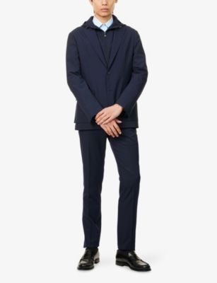 CORNELIANI: Insert-Bib Single-Breasted Wool-Blend Sports Blazer