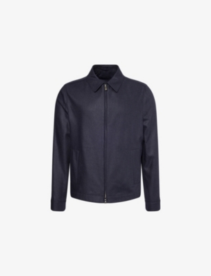 CORNELIANI: Spread-Collar Regular-Fit Silk Jacket