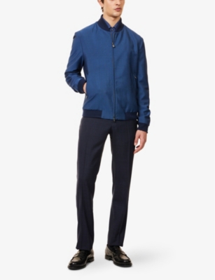 CORNELIANI: Regular-Fit Wool Bomber Jacket