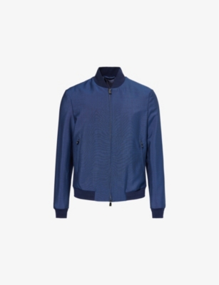 CORNELIANI: Regular-Fit Wool Bomber Jacket
