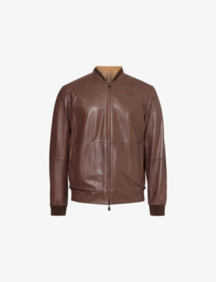 CORNELIANI: Regular-Fit Reversible Leather Jacket