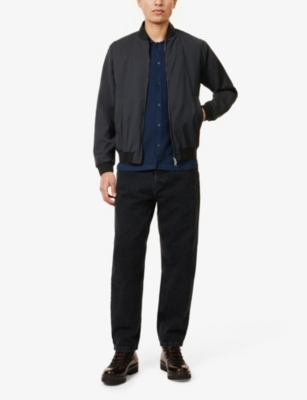 CORNELIANI: Short-Sleeve Knitted Cotton Polo Shirt