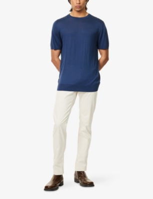 CORNELIANI: Knitted Crew-Neck Silk T-Shirt