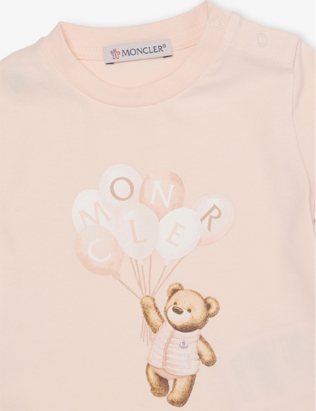 Bear and Balloon-Print Stretch-Cotton T-Shirt 3-18 Months