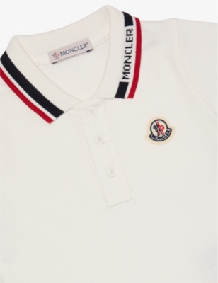 MONCLER: Logo-Embroidered Stretch-Cotton Polo Shirt and Shorts Set 6-36 Months