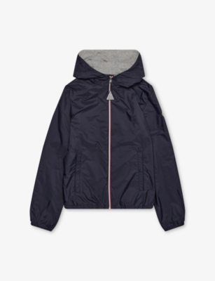 MONCLER: New Urville Hooded Woven Rain Jacket  4-10 Years