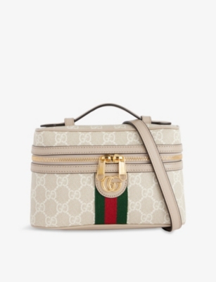 GUCCI: Ophidia super mini monogram canvas shoulder bag