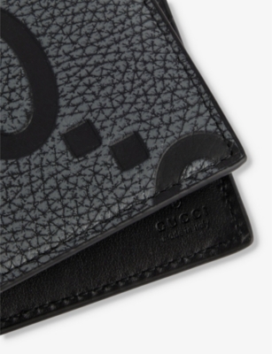 Gucci Mens  Maxi Gg Leather Wallet In Blk Graph.gr/blk