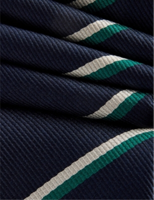 GUCCI: Stripe Silk Twill Tie