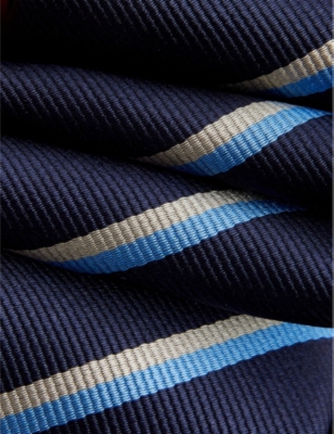 GUCCI: GG Monogram Stripe Silk Tie
