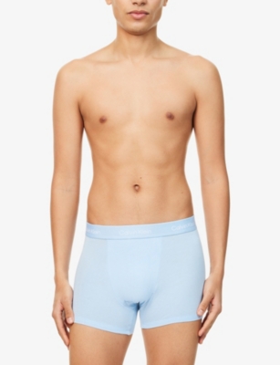 CALVIN KLEIN: Icon Pack-Of-Three Relaxed-Fit Stretch-Cotton Trunks
