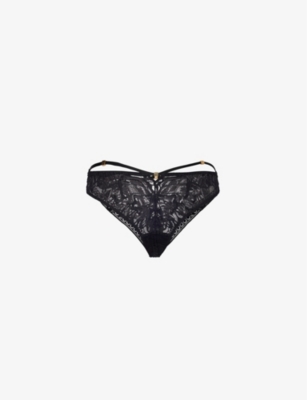 AUBADE: Love Soul Tanga Stretch-Lace Briefs