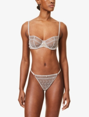 AUBADE: Stardust Dream Tanga Stretch-Woven Thong