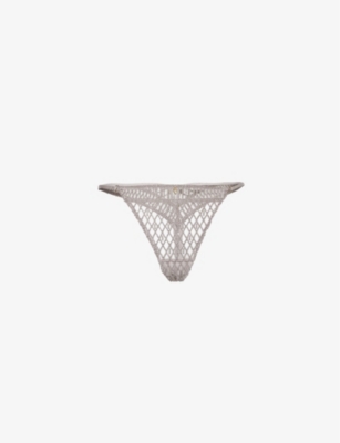 AUBADE: Stardust Dream Tanga Stretch-Woven Thong