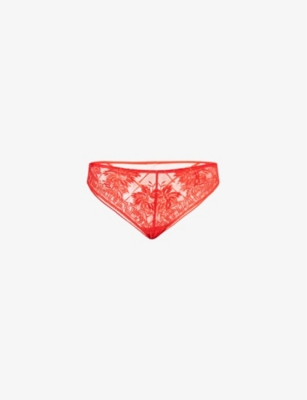 AUBADE: Rules of Attraction Embroidered Stretch-Woven Briefs