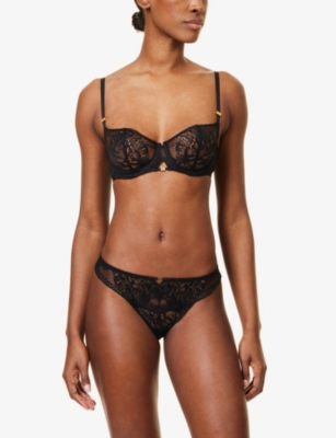AUBADE: Love Soul Mini-Coeur Stretch-Lace Briefs
