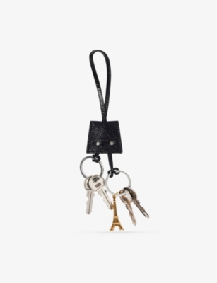 Balenciaga Womens Le City Eiffel Bag Charm Black