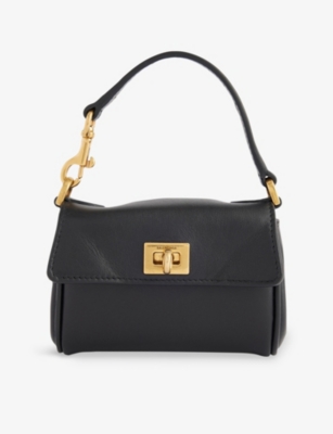 BALENCIAGA: Rodeo Micro Leather Top-Handle Bag