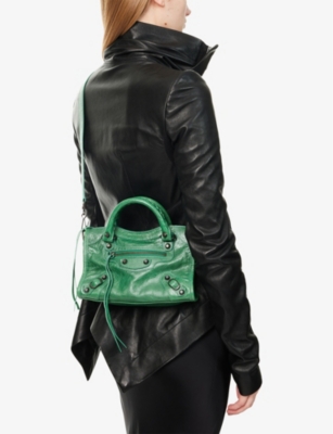 BALENCIAGA: Le City Mini Leather Top-Handle Bag