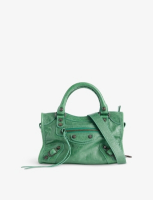 BALENCIAGA: Le City Mini Leather Top-Handle Bag