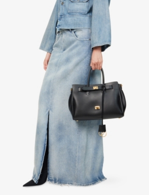 BALENCIAGA: Bel Air Carry All Small Leather Shoulder Bag