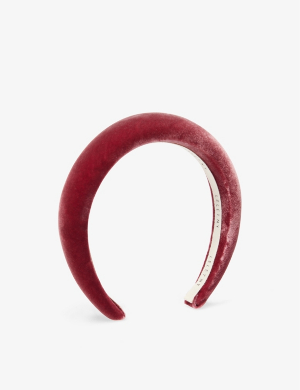 Heloise padded velvet headband