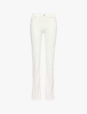 7 FOR ALL MANKIND: Bootcut Mid-Rise Stretch-Denim Jeans