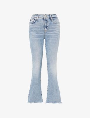 7 FOR ALL MANKIND: Daisy Ankle Bootcut-Leg Stretch-Denim Jeans